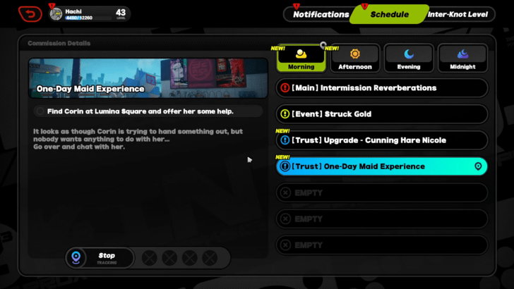 Receive the Commission