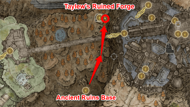 Elden Ring - Somber Smithing Stone 9 Map View