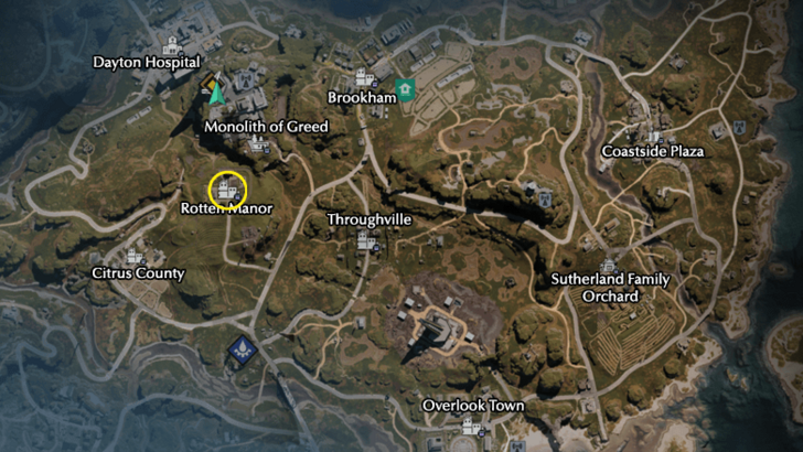 Once Human Rotten Manor Map