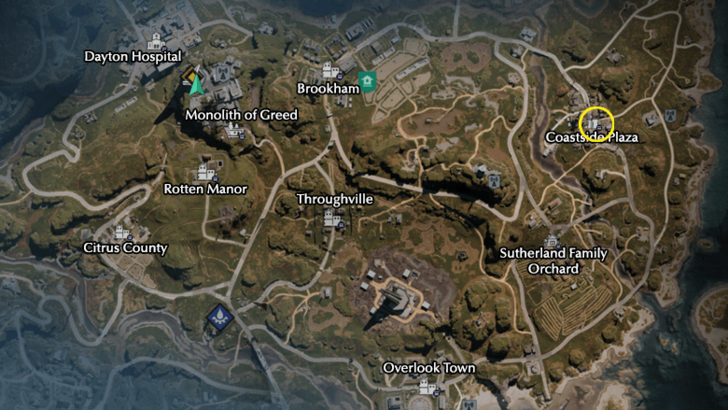 Once Human Coastside Plaza Map