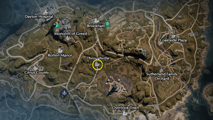 Once Human Throughville Map