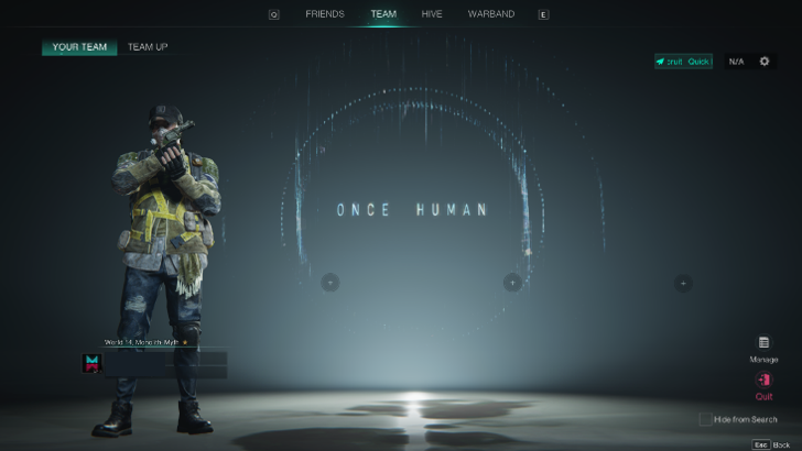 Once Human - Create a Party