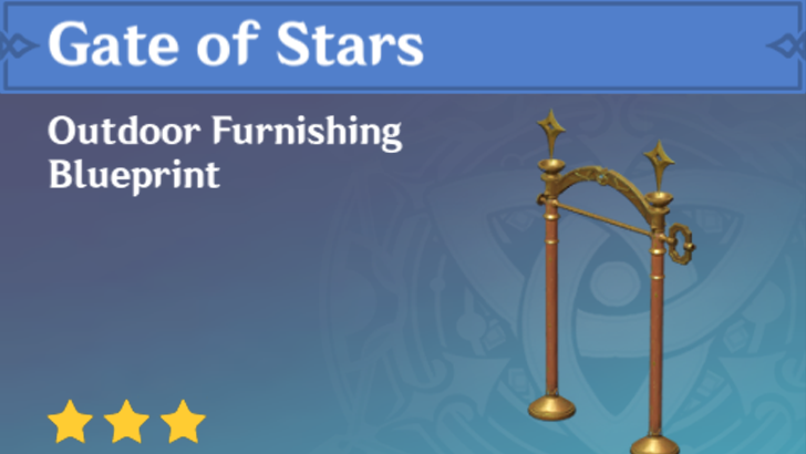 Genshin Impact - How to Get Gate of Stars Furnishing