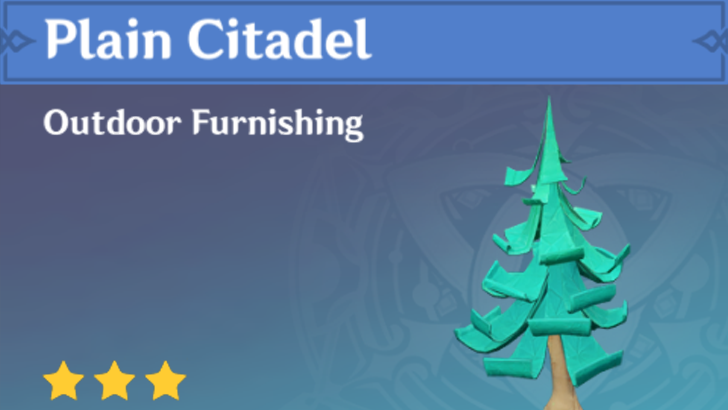 Genshin Impact - How to Get Plain Citadel Furnishing