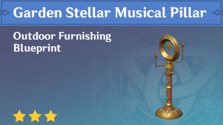 Genshin Impact - How to Get Garden Stellar Musical Pillar Furnishing