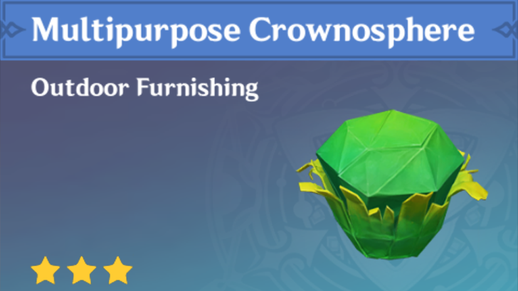 Genshin Impact - How to Get Multipurpose Crownosphere Furnishing