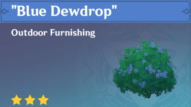 Genshin Impact - How to Get "Blue Dewdrop" Furnishing