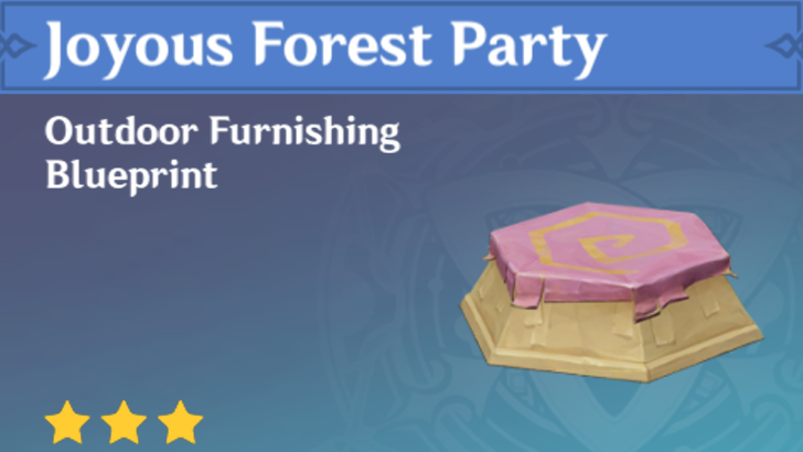 Genshin Impact - How to Get Joyous Forest Party Furnishing