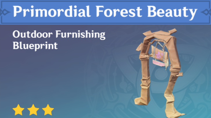 Genshin Impact - How to Get Primordial Forest Beauty Furnishing