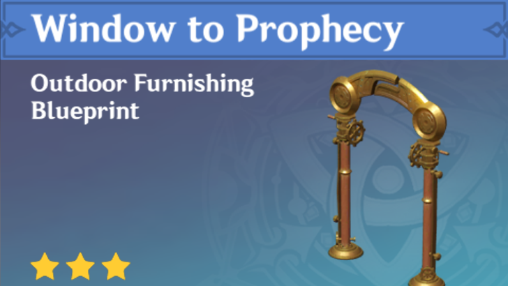 Genshin Impact - How to Get Window to Prophecy Furnishing