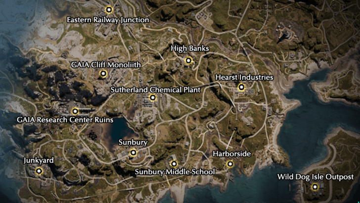 Once Human Broken Delta Map