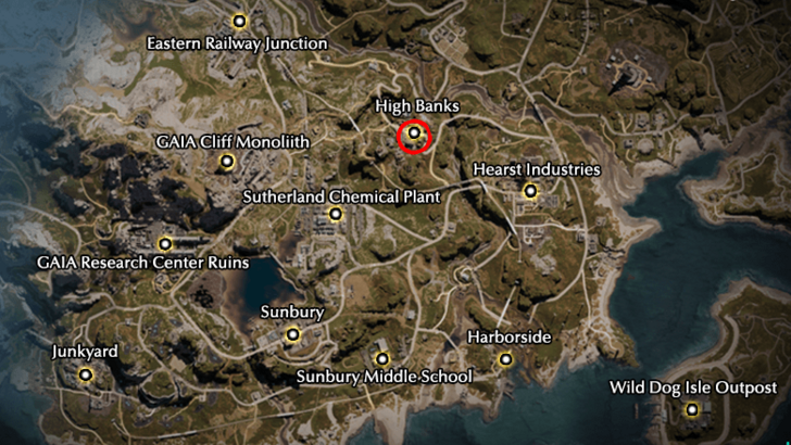 Once Human High Banks Map