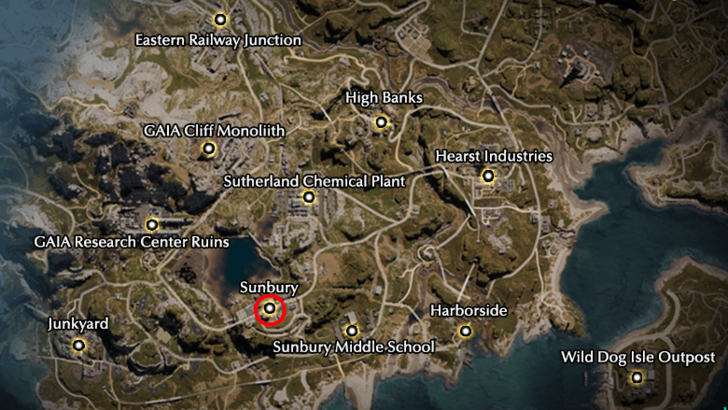 Once Human Sunbury Map