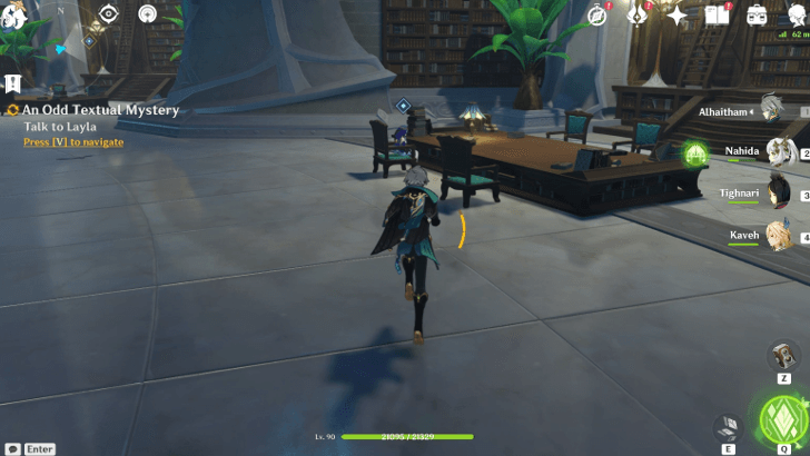 Genshin Impact An Odd Textual Mystery Walkthrough - Talk to Layla