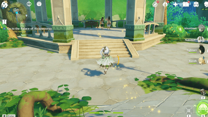 Genshin Impact An Odd Textual Mystery Walkthrough - Go to the Palace of Alcazarzaray