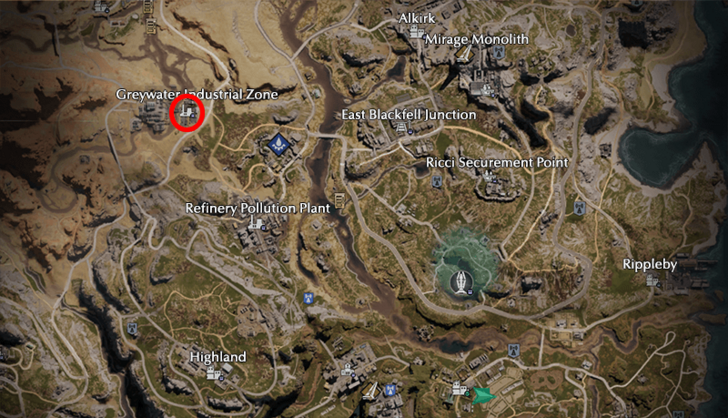 Once Human Greywater Industrial Zone Map