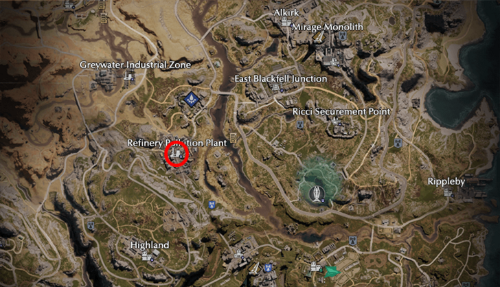 Once Human Refinery Pollution Plant Map