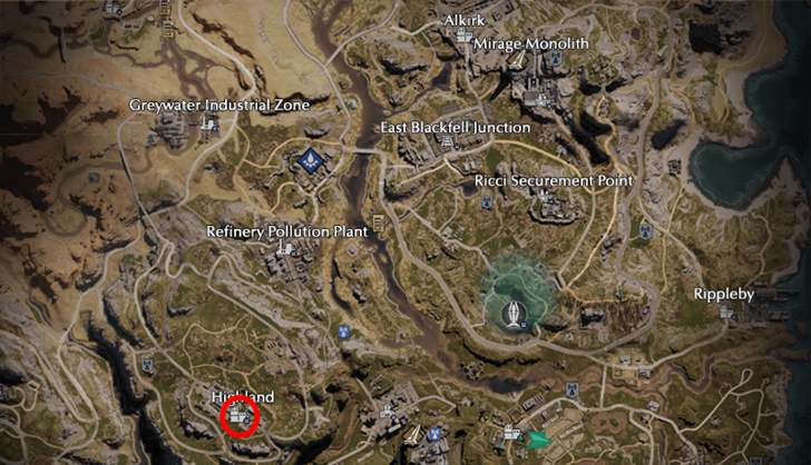 Once Human Highland Map