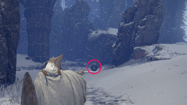 Elden Ring - Somber Stone 8 Ancient Snow Valley Ruins World Location