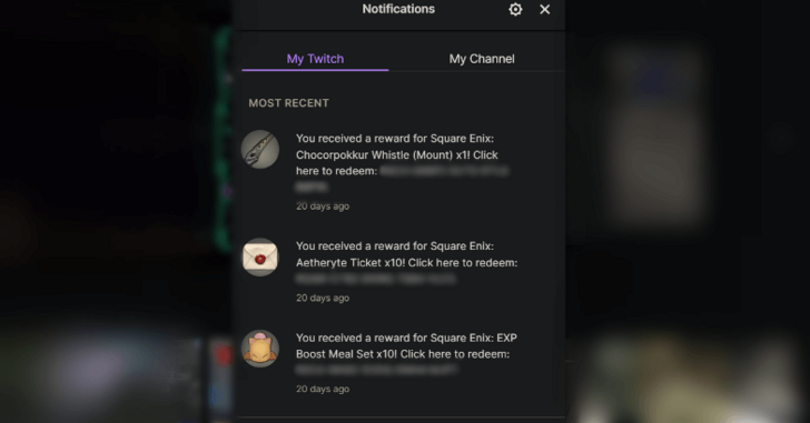 Access Twitch Inbox to Get Item Redeem Codes