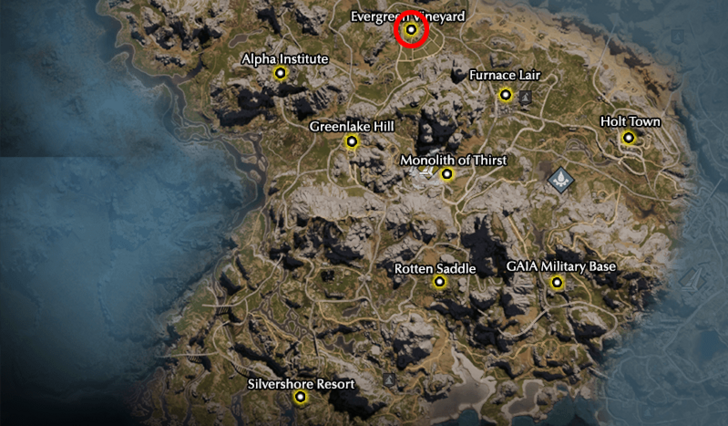 Once Human Evergreen Vineyard Map