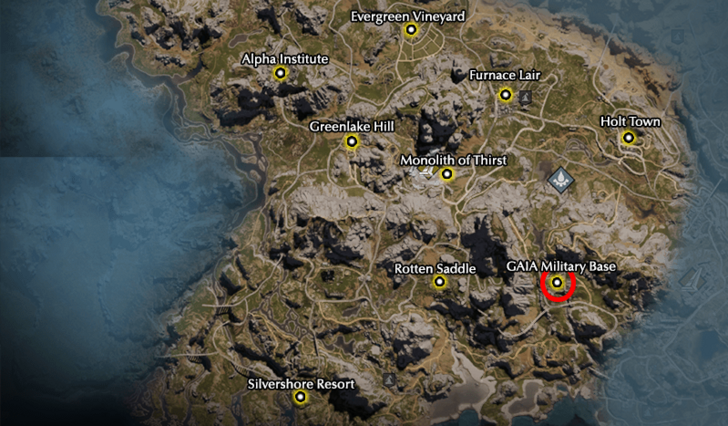 Once Human GAIA Military Base Map