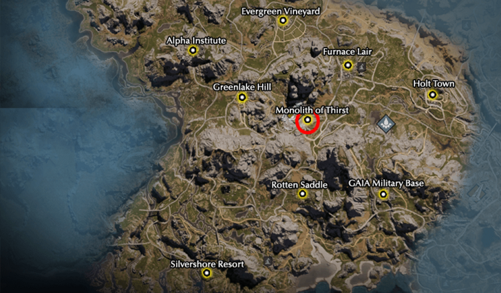 Once Human Monolith of Thirst Map