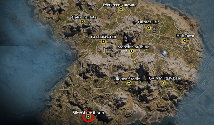 Once Human Silvershore Resort Map