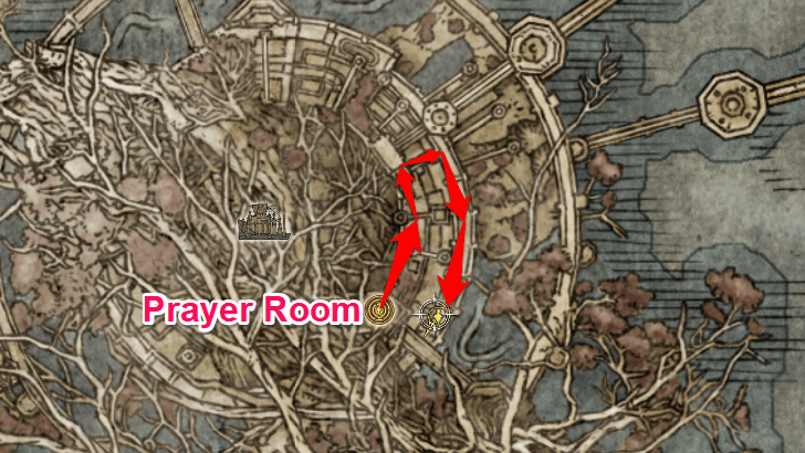 Elden Ring - Somber Ancient Dragon Smithing Stone Map View