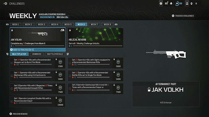 Modern Warfare 3 - JAK Volkh Challenges