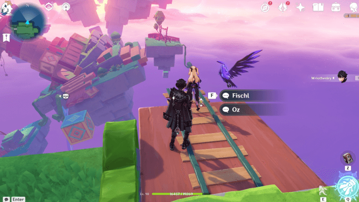 Genshin Impact Character Locations in Simulanka - Fischl Overworld