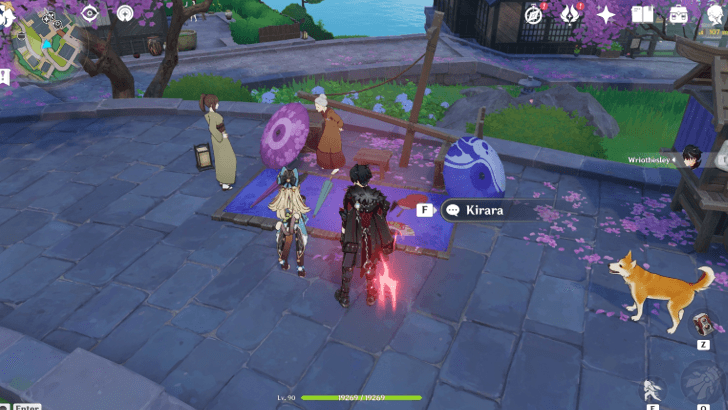 Genshin Impact Character Locations in Simulanka - Kirara Overworld