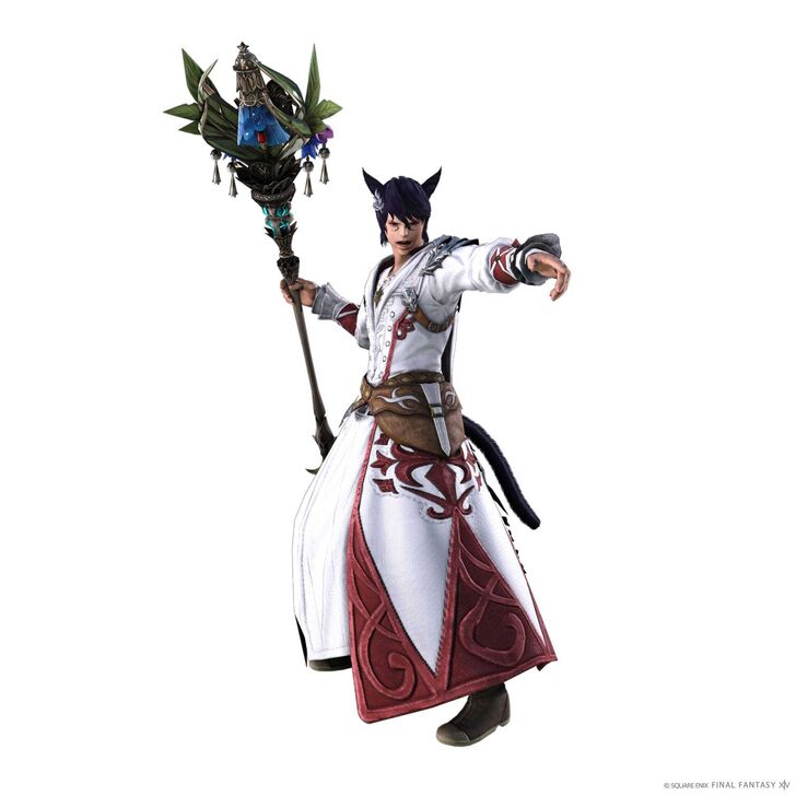 FFXIV Dawntrail - White Mage Artifact Armor Set