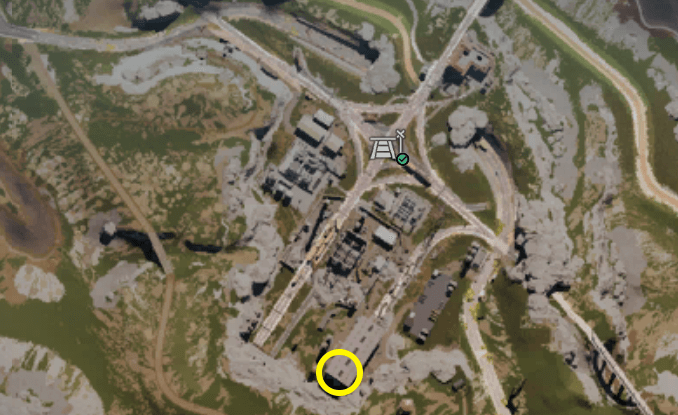 Once Human Eastern Railway Junction Gear Crate Map