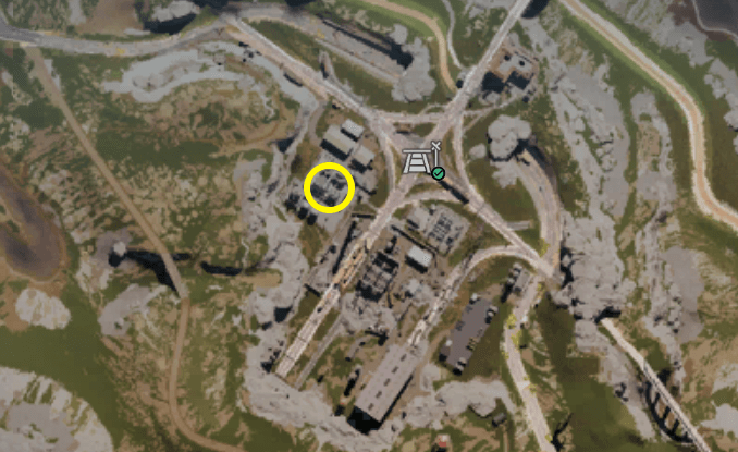 Once Human Eastern Railway Junction Weapon Crate Map