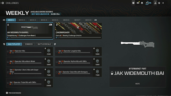 JAK Widemouth Barrel Challenges