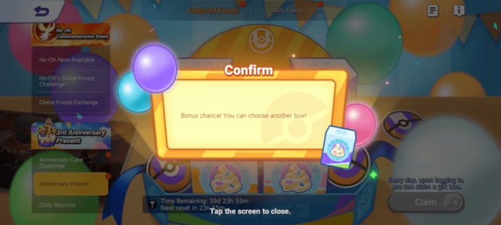 Pokemon UNITE - 3rd Anniversary Present Bonus Chance.png