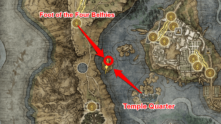 Elden Ring - Somber Smithing Stone 2 Map View