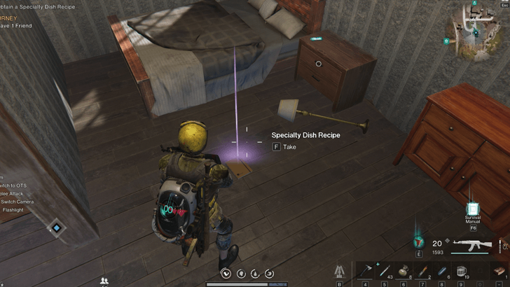 Once Human - Retrieve the Specialty Dish Recipe