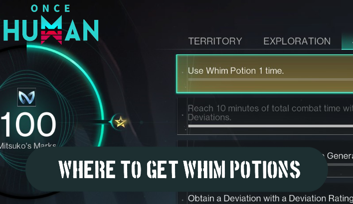 Once Human - Where to Get Whim Potions