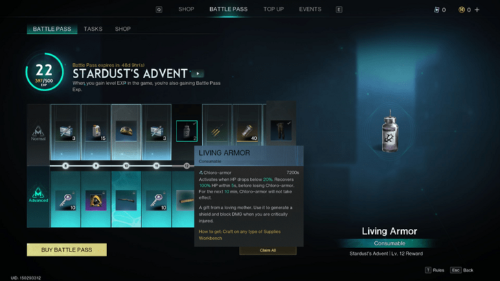 Once human Whim Potion - Living Armor