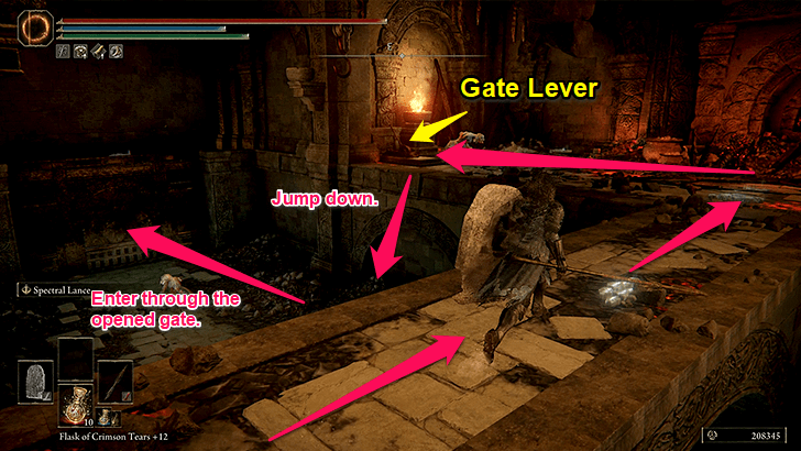 Pull the Lever to Open the Gate (Step 3)