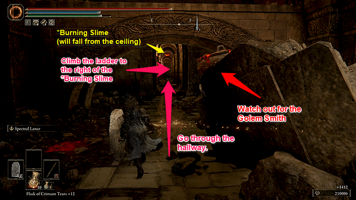 Go Through the Hallway and Climb the Ladder (Step 5)