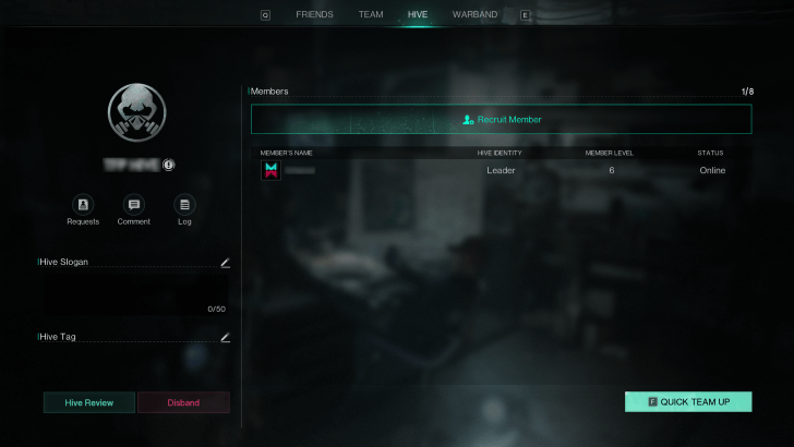 Once Human - Hive Main Interface