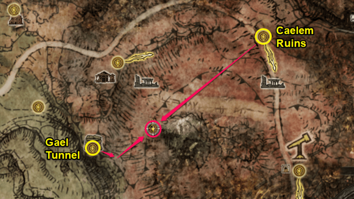 Elden Ring - Somber Smithing Stone 4 Forsaken Ruins Scarab Map Location