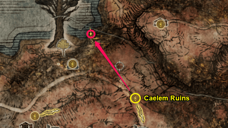 Elden Ring - Somber Smithing Stone 4 Caelem Ruins Great-Jar Map Location