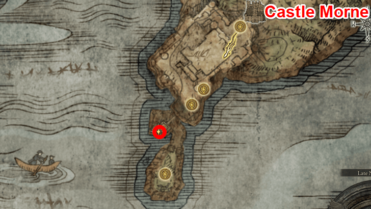 Elden Ring - Somber Smithing Stone 1 Map View