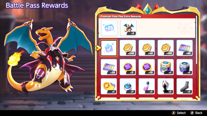 Pokemon UNITE - Battle Pass S25 Premium Pass Rewards.png
