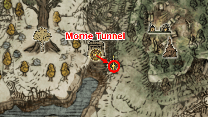 Elden Ring - Somber Smithing Stone 1 Map View