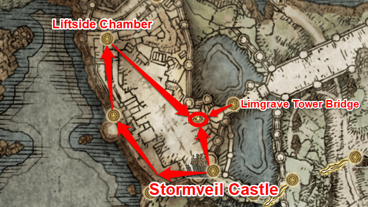 Elden Ring - Somber Smithing Stone 1 Map View